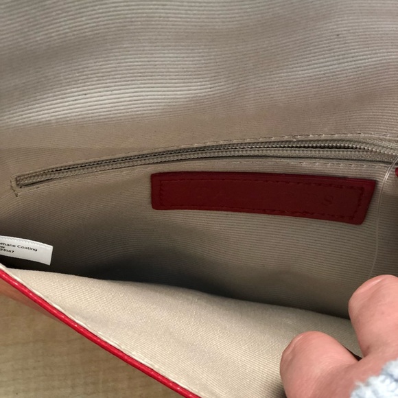 Talbots red patent leather clutch - Picture 5 of 5